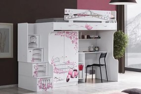 Stewehome Ντουλάπα με 2 πόρτες και γραφείο για κουκέτα