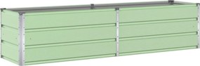 vidaXL Γλάστρα Παστέλ Πράσινο 195 x 50 x 45 εκ Επικαλυμμένος Χάλυβας