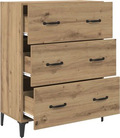 vidaXL Πλαϊνό γραφείο Artisan Oak 69,5 x 34 x 90 εκ.