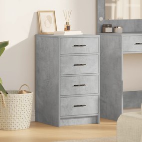 vidaXL Μπουφές Γκρι Σκυρόδεμα 40x41x75 εκ. Επεξεργασμένο Ξύλο