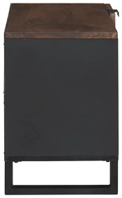 vidaXL Έπιπλο Τηλεόρασης Καφέ 80 x 33 x 46 εκ Μασίφ ξύλο μάνγκο