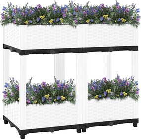 vidaXL Ζαρντινιέρα 80 x 40 x 71 εκ. από Πολυπροπυλένιο