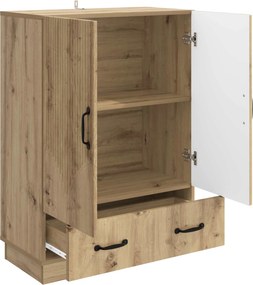 vidaXL Πλαϊνό γραφείο Artisan Δρυς 66 x 34,5 x 92 εκ.
