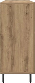 vidaXL Πλαϊνό γραφείο Artisan Oak 90 x 34 x 80 εκ. Επεξεργασμένο ξύλο