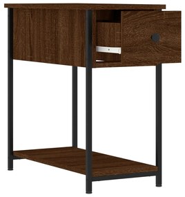 vidaXL Κομοδίνα 2 τεμ. Καφέ Δρυς 30 x 60 x 60 εκ. από Επεξεργ. Ξύλο