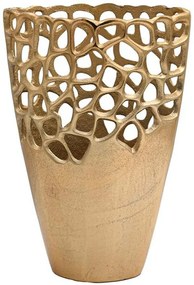 Βάζο 934-225-049 24x14x39cm Gold Αλουμίνιο