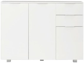 vidaXL Μπουφές Γυαλιστερός Λευκός 107x35x80,5 εκ.