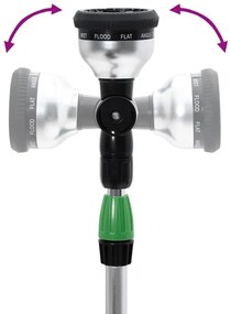 vidaXL Βέργα Ψεκασμού Τηλεσκοπική με 10 Λειτουργίες 75-110 εκ.