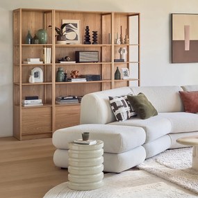 Ράφιερα με επένδυση δρυς, 2 πόρτες, Senssia