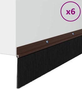 vidaXL Σφραγίδες πόρτας με βούρτσες που προσαρτώνται 6 τμχ. 100 cm
