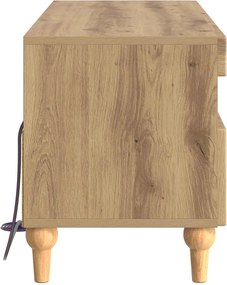 vidaXL Ντουλάπα LED Τηλεόρασης Artisan Δρυς Επεξεργασμένο Ξύλο