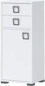 Ντουλάπι Riddle 1D2S-Λευκό - 44.00Χ37.00Χ102.00cm