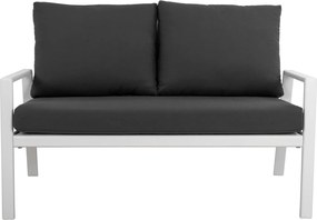 ΚΑΝΑΠΕΣ ΔΙΘΕΣΙΟΣ ΑΛΟΥΜΙΝΙΟΥ TABBY HM5561.01 ΛΕΥΚΟΣ ΜΕ ΜΑΞΙΛΑΡΙΑ