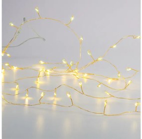Λαμπάκια Σειρά 300 Cluster LED WW Χρυσό Καλώδιο Χάλκινο 8 Πρόγραμμα IP44 X063001377 ACA-X063001377-Χρυσό X063001377