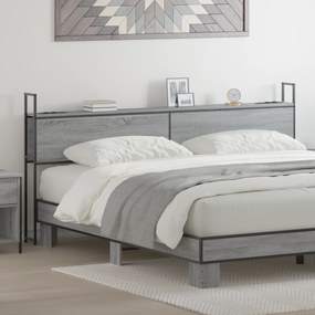 vidaXL Κεφαλάρι Αποθήκης Γκρι sonoma 180 cm Επεξεργασμένο ξύλο