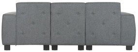 Καναπές Home ESPRIT Σκούρο γκρίζο Σύγχρονη 231 x 170 x 82 cm