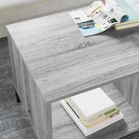vidaXL Τραπεζάκι σαλονιού Γκρι sonoma 90 x 49 x 46 εκ.