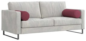 vidaXL Μαξιλάρια Στήριγμα 2 pcs Κόκκινο Ø 25 x 70 cm ύφασμα