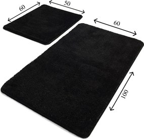 Acrylic Bathmat Set (2 Pieces) Havai - Black Black