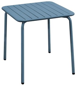 BRIO Slat Τραπέζι Κήπου - Βεράντας, Μέταλλο Βαφή Sandy Blue 5415C 70x70x73cm