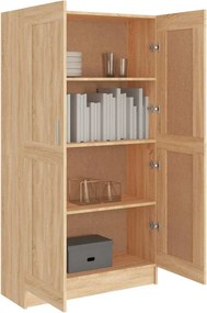 vidaXL Βιβλιοθήκη Χρώμα Sonoma Δρυς 82,5 x 30,5 x 150 εκ. Επεξ. Ξύλο
