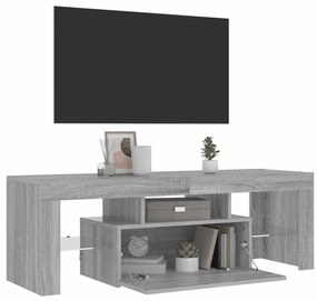 vidaXL Έπιπλο Τηλεόρασης με LED Γκρι Sonoma 120x35x40 εκ.