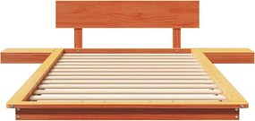 vidaXL Σκελετός Κρεβατιού Καφέ 75 x 190 cm ξύλο