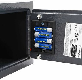 vidaXL Ψηφιακό Ασφαλές Σκούρο γκρι 23 x 17 x 17 εκ. Ατσάλι