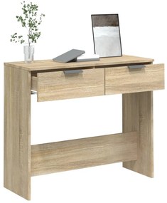 vidaXL Τραπέζι Κονσόλα Sonoma Δρυς 90x36x75 εκ. Επεξεργασμένο Ξύλο