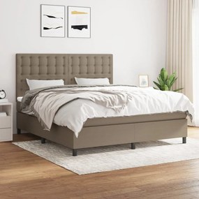 ΚΡΕΒΑΤΙ BOXSPRING ΜΕ ΣΤΡΩΜΑ TAUPE 160X200 ΕΚ. ΥΦΑΣΜΑΤΙΝΟ 3142109