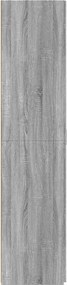 vidaXL Ντουλάπι Γκρι Sonoma 80x42,5x185 εκ. από Επεξεργασμένο Ξύλο