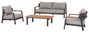 Σαλόνι Κήπου Elara (Σετ 4Τμχ) ΗΜ6195.01 Grey-Natural Four Seater