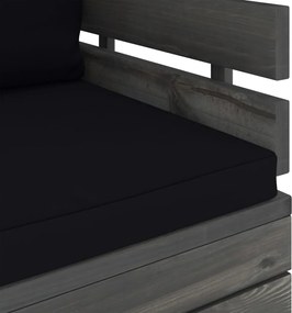 vidaXL Πολυθρόνα Κήπου από Ξύλο Πεύκου με Μαξιλάρια