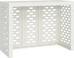 vidaXL Κάλυμμα κλιματιστικού Λευκό 110 x 50 x 80 cm