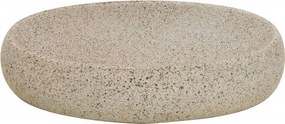 vidaXL Νιπτήρας Οβάλ Χρώμα Άμμου 59 x 40 x 15 εκ. Κεραμικός