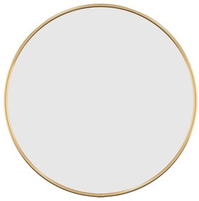 vidaXL Καθρέφτης Τοίχου Στρογγυλός Χρυσός Ø 40 εκ.