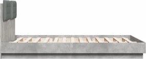 vidaXL Πλαίσιο Κρεβατιού με Κεφαλάρι και LED 150 x 200 εκ.