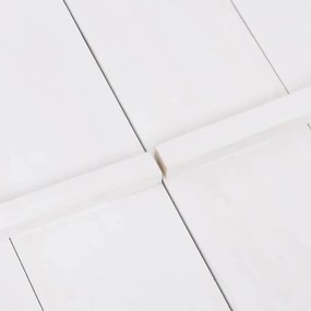 vidaXL Αμμοδόχος Λευκή 95 x 90 x 15 εκ. από Ξύλο Ελάτης