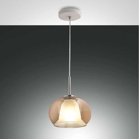 Φωτιστικό Οροφής Bretagna 3599-40-125 Amber Fabas Luce Μέταλλο,Γυαλί