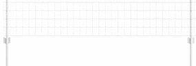 vidaXL Φράχτης με Στήλες. Ασημί 0.4 x 25 μ Ατσάλι