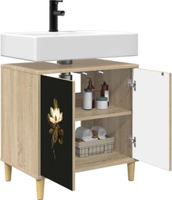 vidaXL Ντουλάπι Μπάνιου BREMEN Sonoma 60 x 40 x 60 εκ
