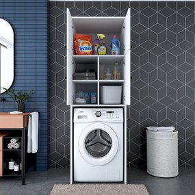 Ντουλάπι Πλυντηρίου Λευκό FECROIS 65x62.5x193.6