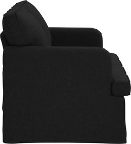 vidaXL Καναπές 120cm Μαύρο Μέταλλο