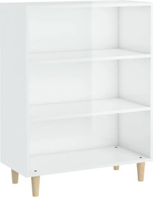 vidaXL Ντουλάπι Γυαλιστερό Λευκό 69,5x32,5x90 εκ. Επεξεργασμένο Ξύλο