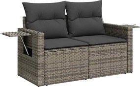 vidaXL Σετ Καναπέ Κήπου 12 pcs Γκρι συνθετικό ρατάν