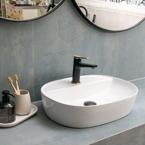 Νιπτήρας Επικαθήμενος LT 2202 50,5x38,5x12cm White Karag Πορσελάνη