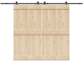 Μηχανισμός Συρόμενης Μεσόπορτας Μαύρος 305 εκ. Ατσάλινος