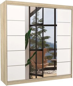 Ντουλάπα Gorell 200 συρόμενη-Drus-Leuko