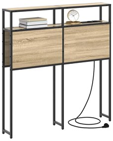 vidaXL Κεφαλάρι Αποθήκης με ράφι Sonoma Δρυς 100 cm Επεξεργασμένο ξύλο