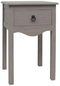 Κομοδίνο με 1 Συρτάρι 60415 Fylliana Γκρί Savannah 40x40x61 εκ. 40x40x61 εκ.